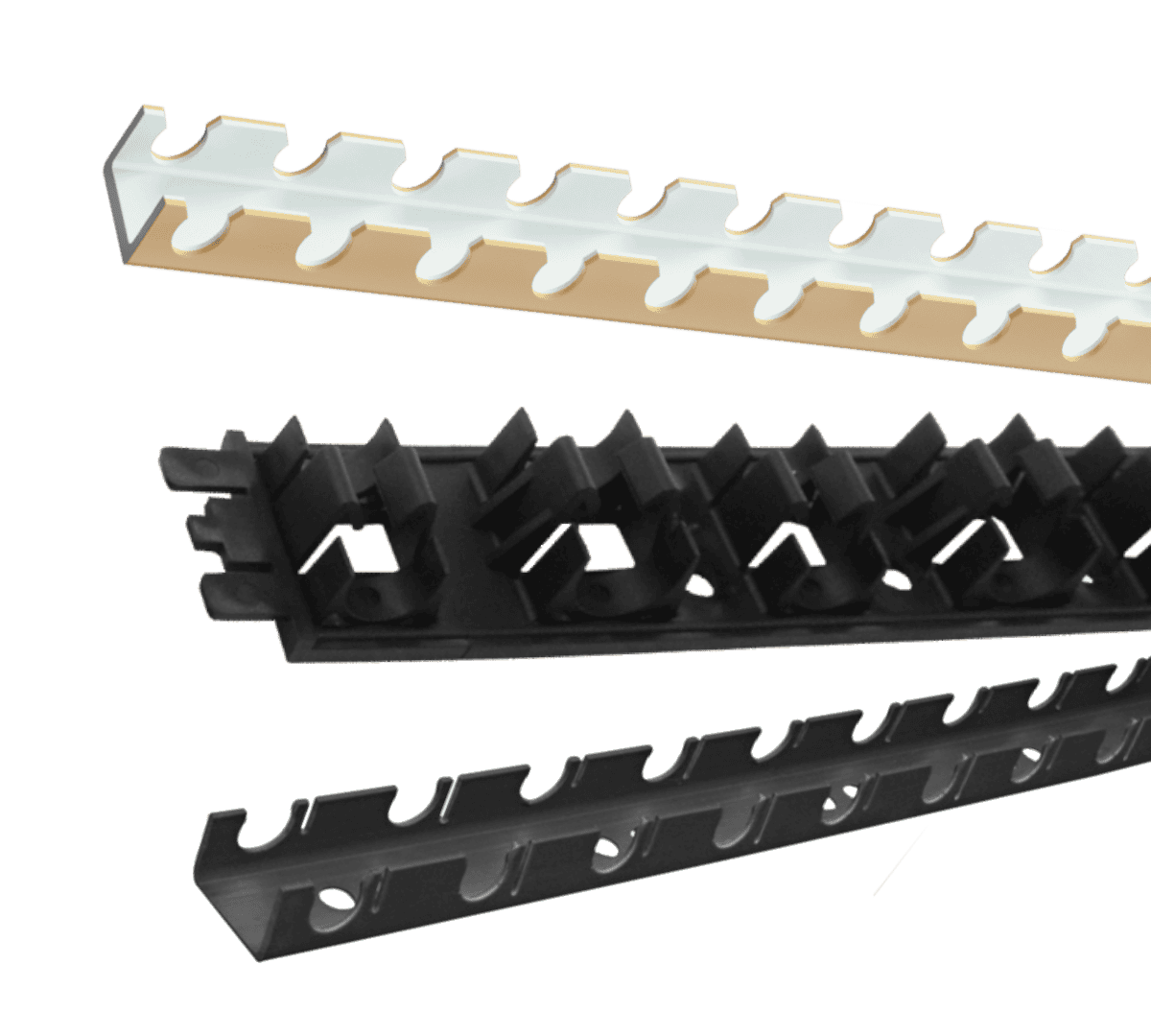 KAN-therm — Sistēma Rail — Profili apsildes sistēmas cauruļu uzstādīšanai
